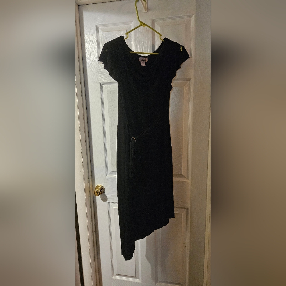 Chic Black High Low Dress